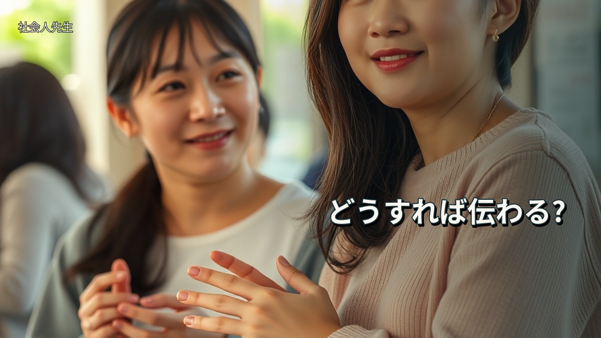 どうすれば伝わる?