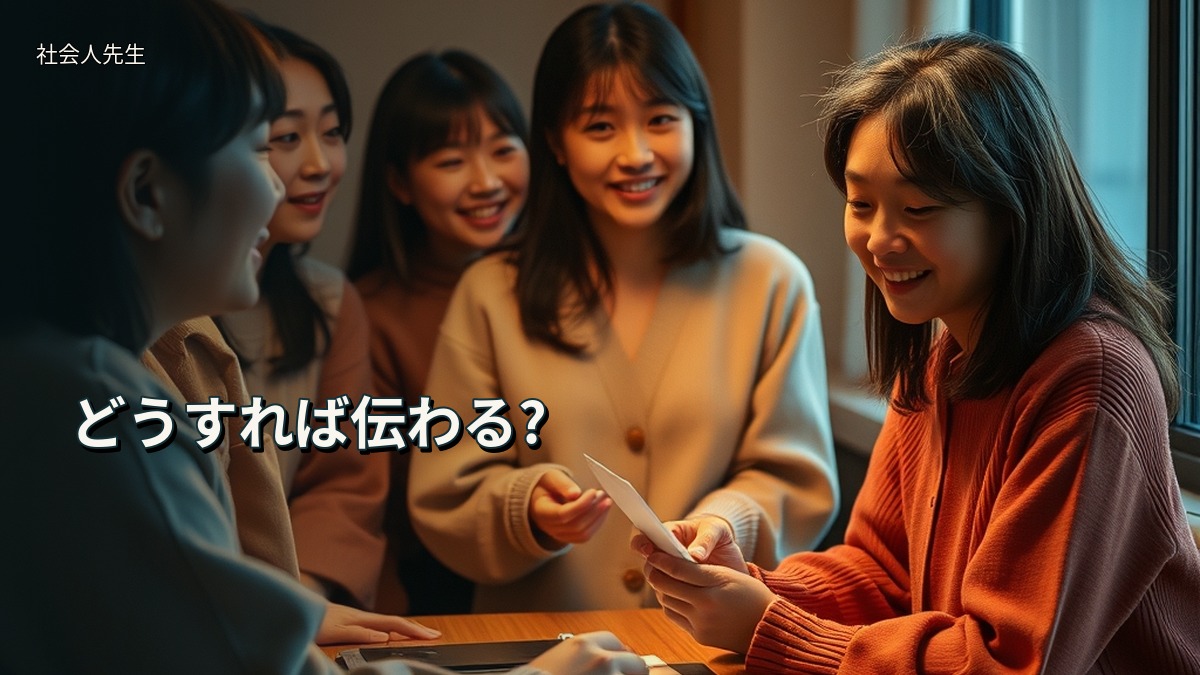 どうすれば伝わる?