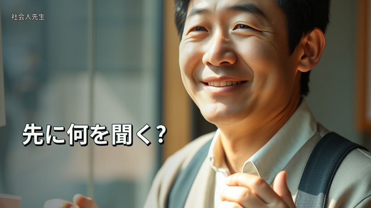 先に何を聞く?