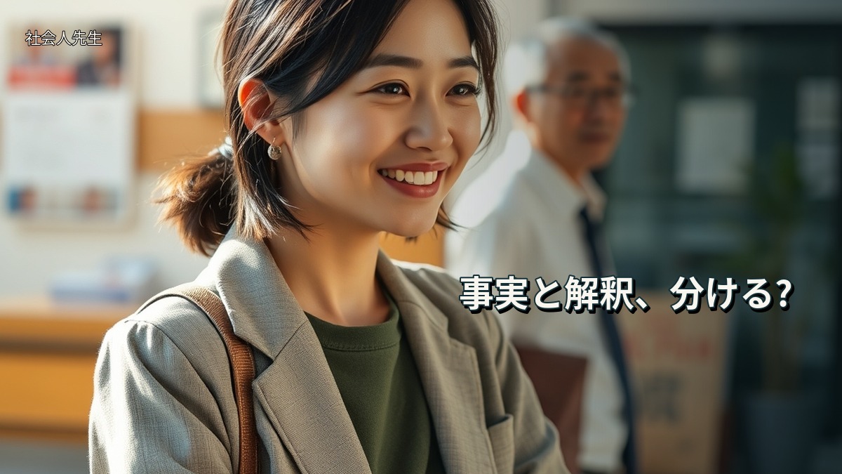 事実と解釈、分ける?
