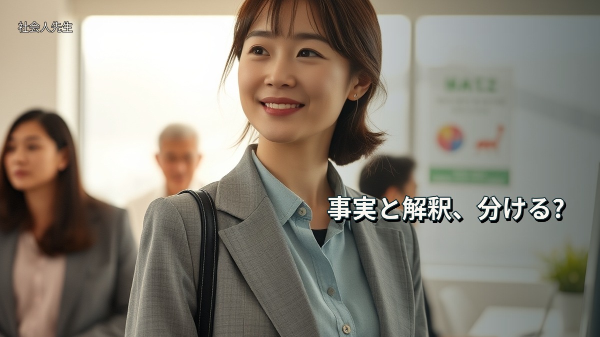 事実と解釈、分ける?