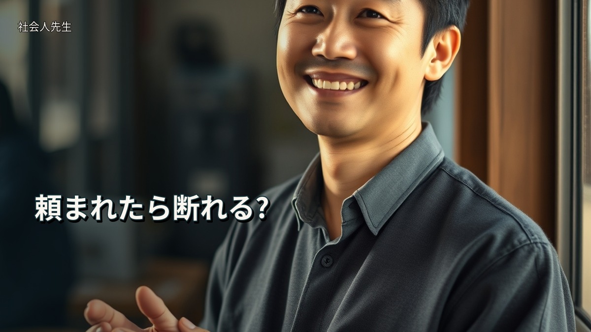 頼まれたら断れる?