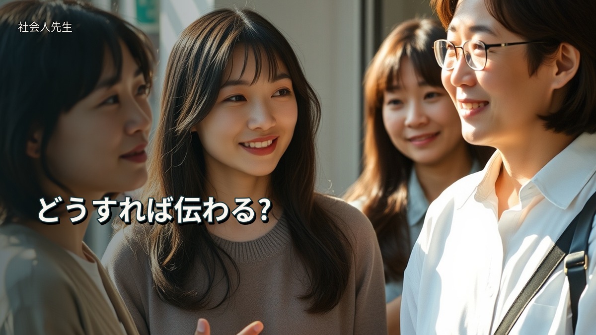どうすれば伝わる?