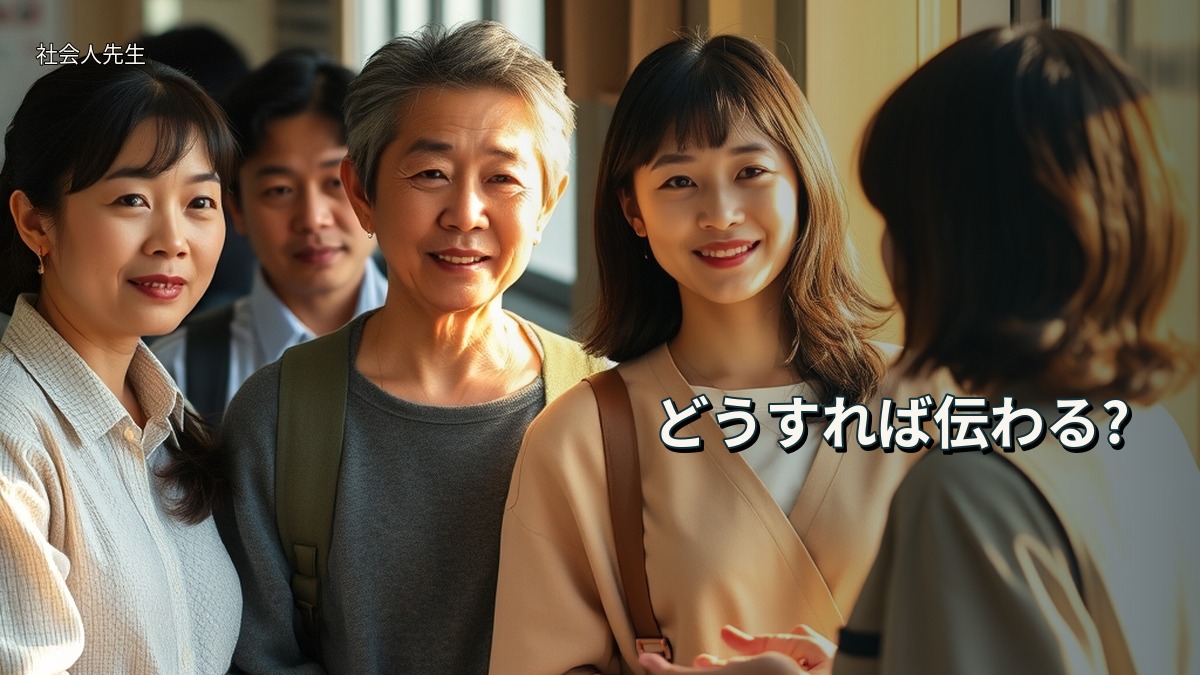 どうすれば伝わる?