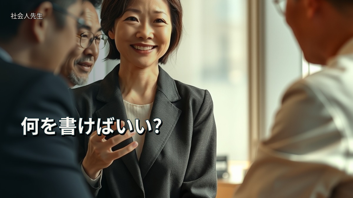 何を書けばいい?