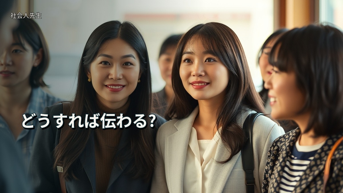 どうすれば伝わる?