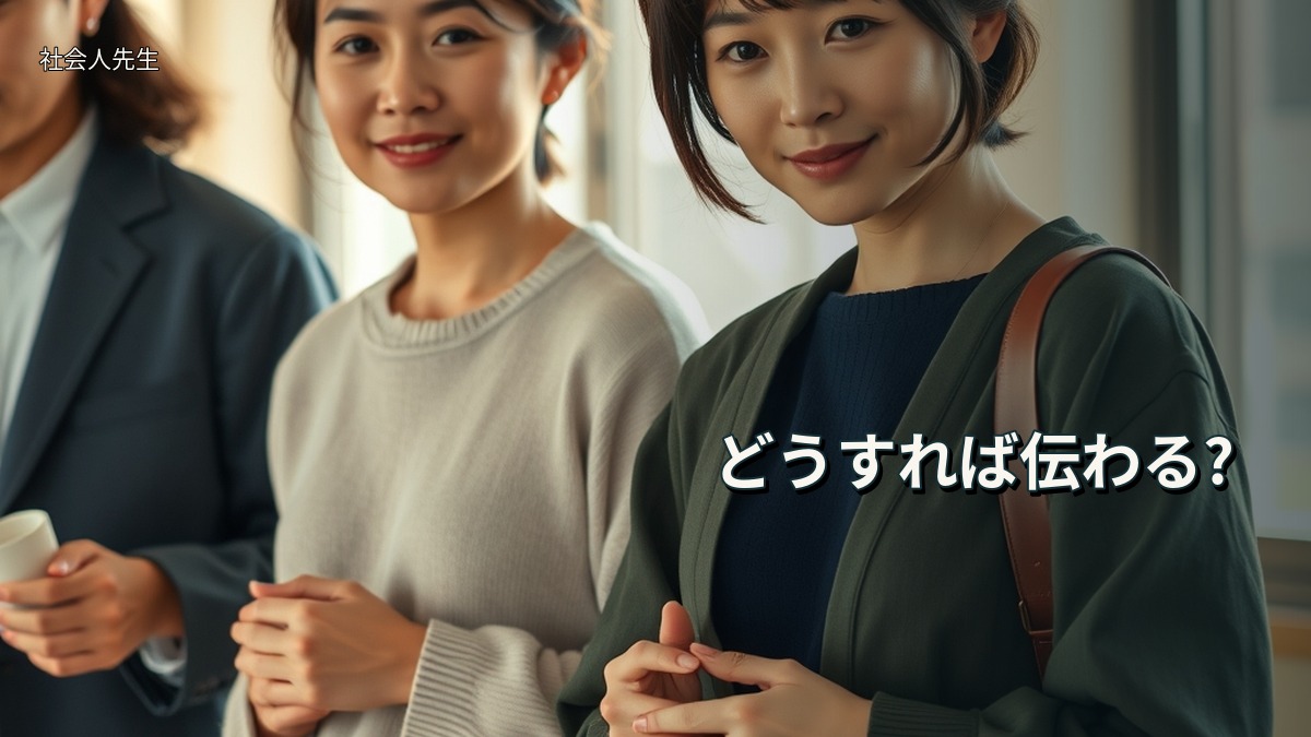 どうすれば伝わる?