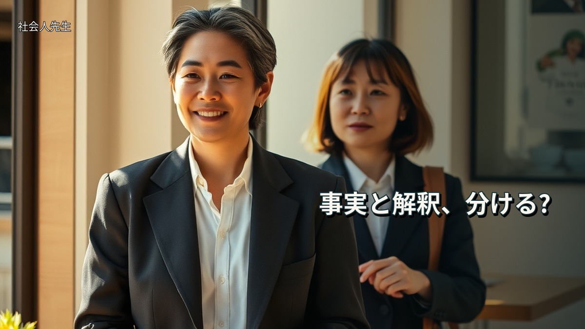 事実と解釈、分ける?