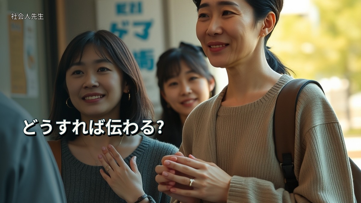 どうすれば伝わる?
