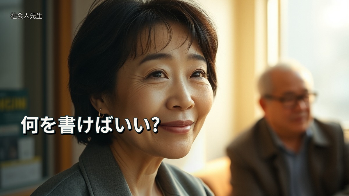 何を書けばいい?