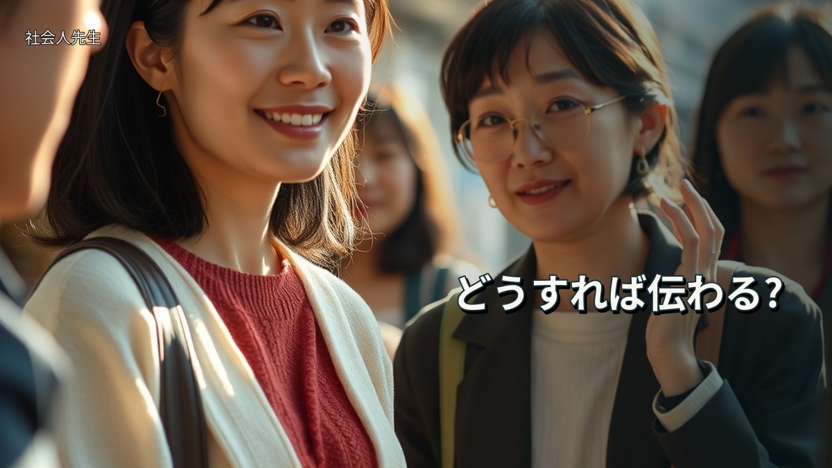 どうすれば伝わる?