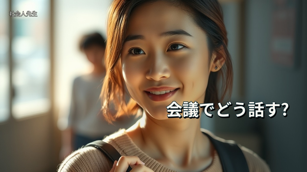 会議でどう話す?