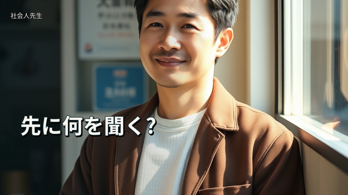 先に何を聞く?