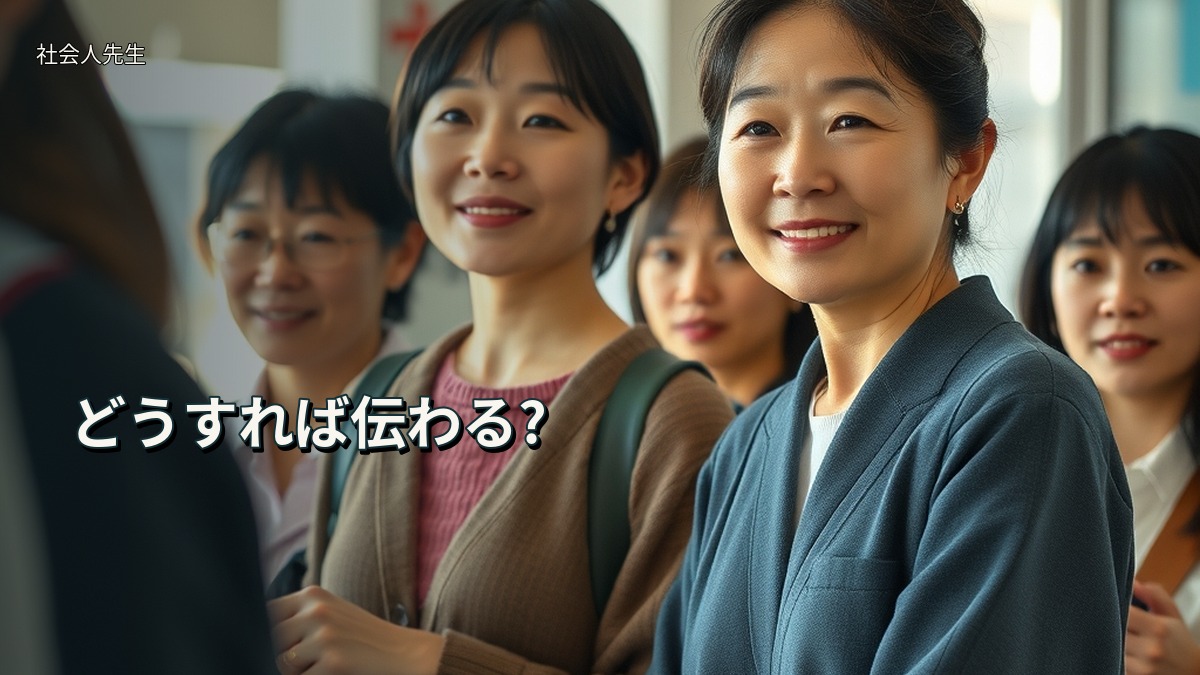 どうすれば伝わる?