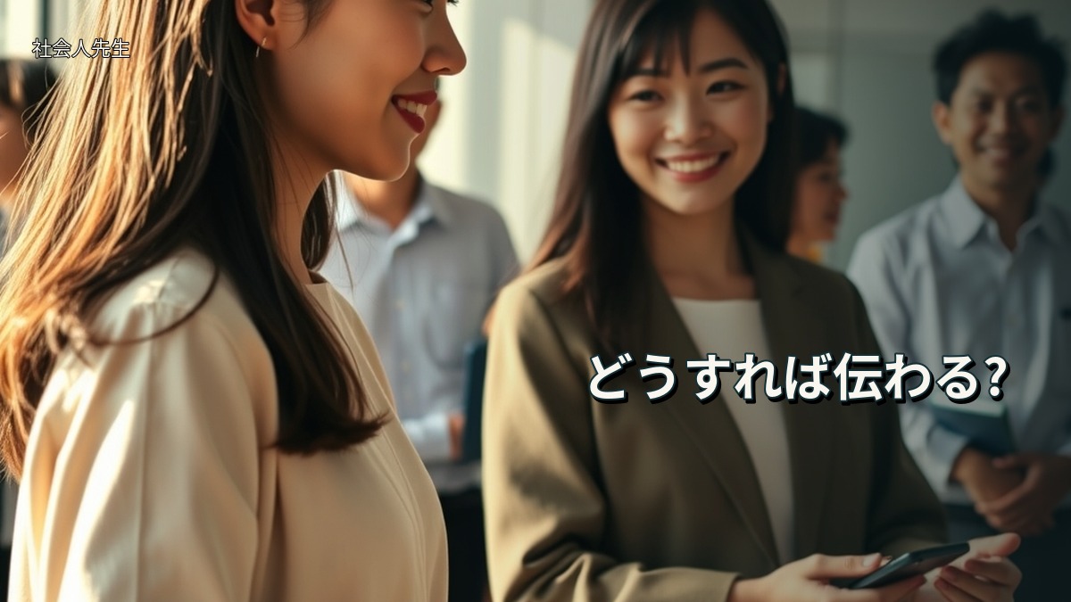 どうすれば伝わる?