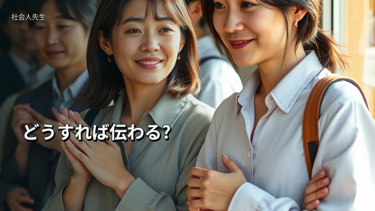 どうすれば伝わる?