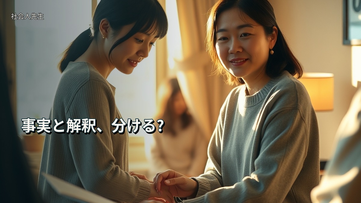 事実と解釈、分ける?