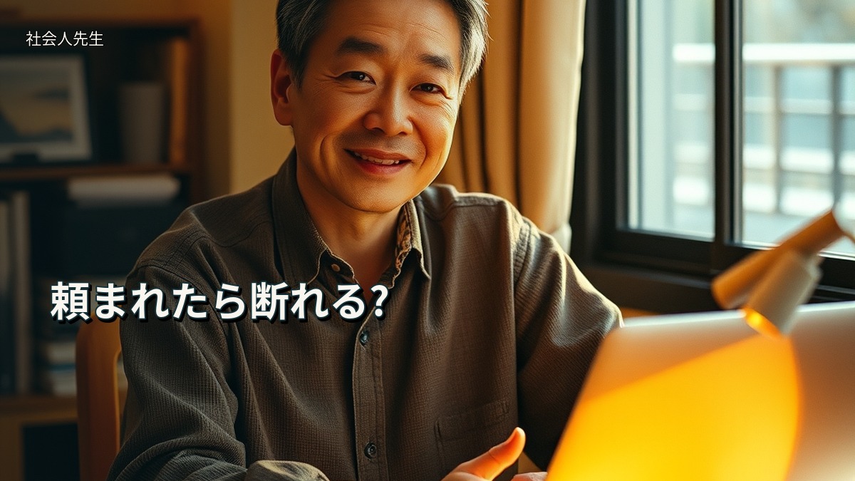 頼まれたら断れる?