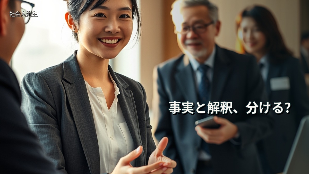 事実と解釈、分ける?