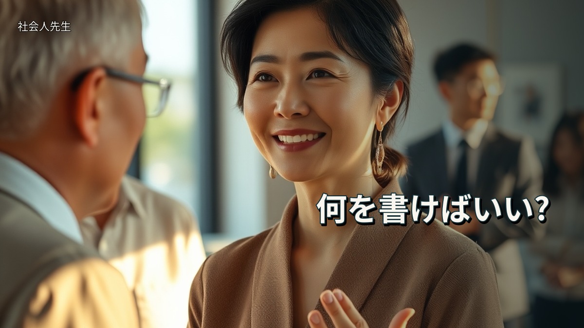 何を書けばいい?