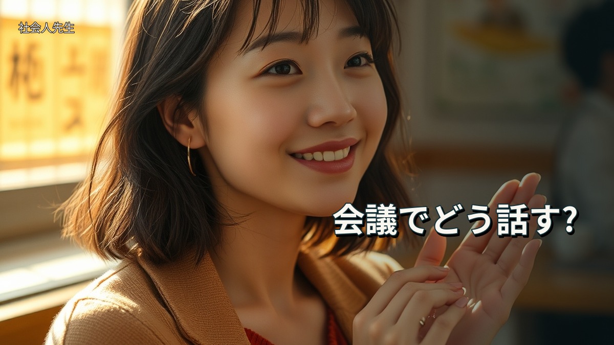 会議でどう話す?