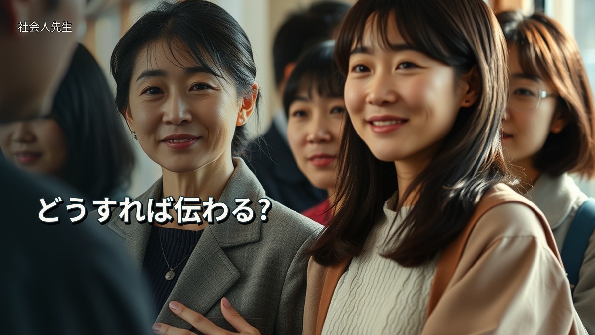 どうすれば伝わる?