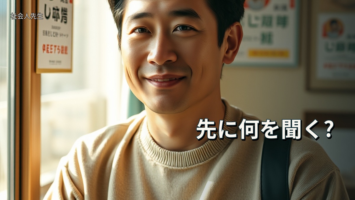 先に何を聞く?