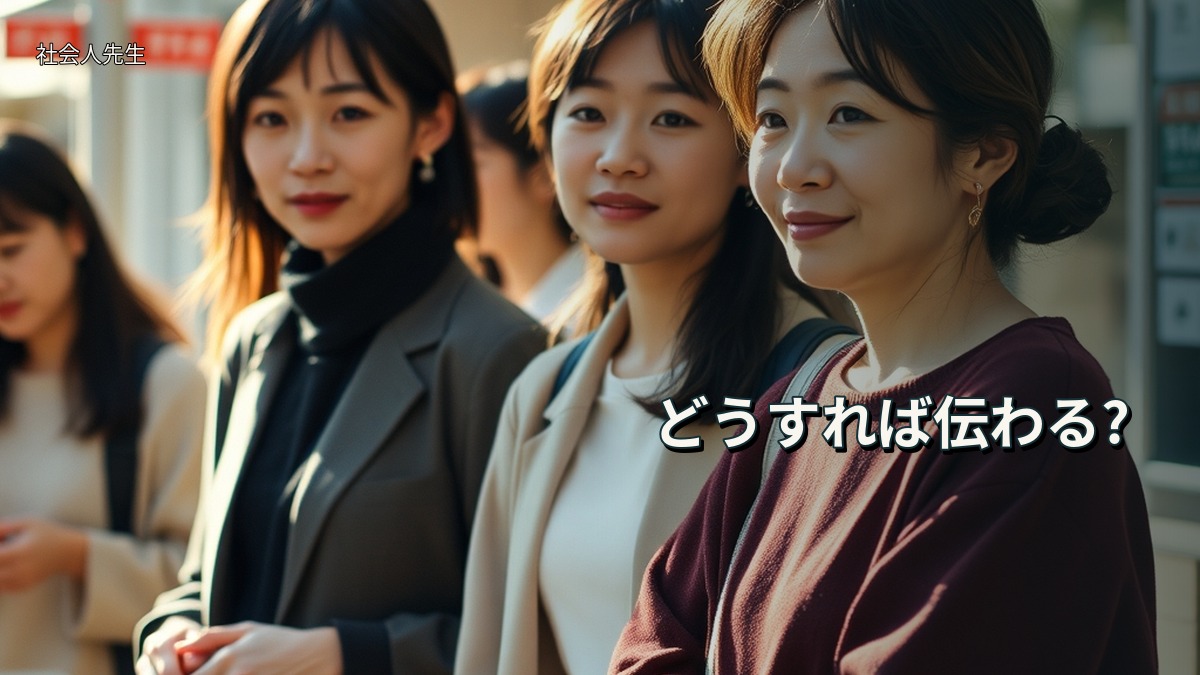 どうすれば伝わる?
