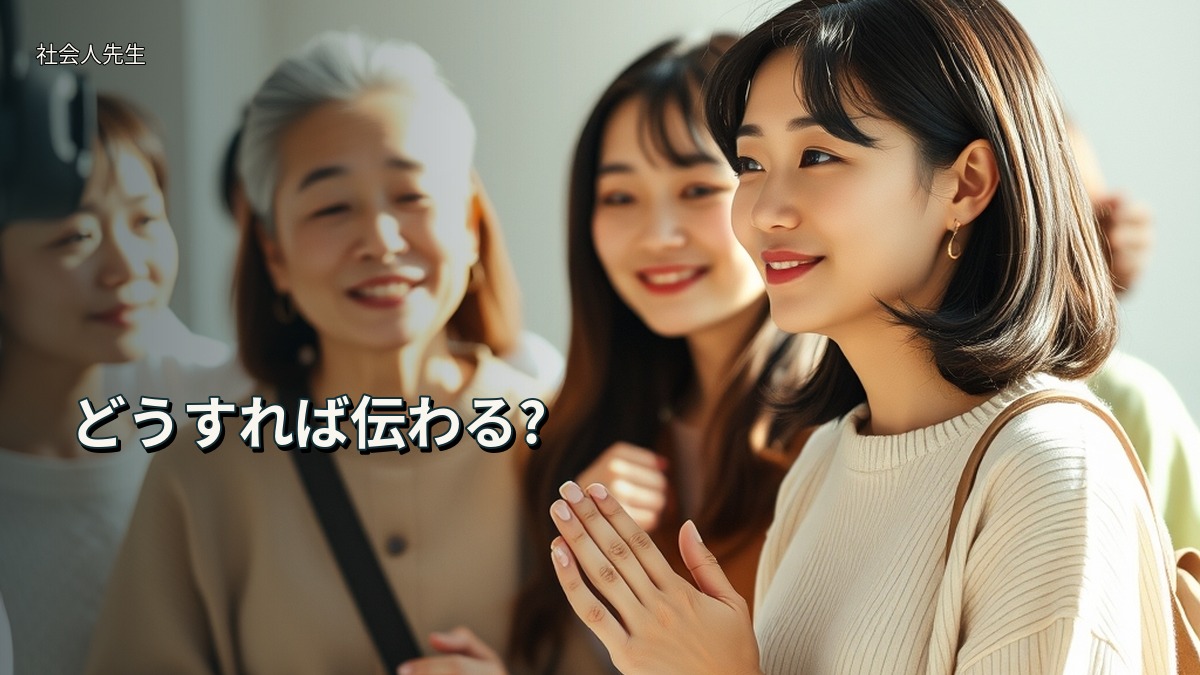 どうすれば伝わる?
