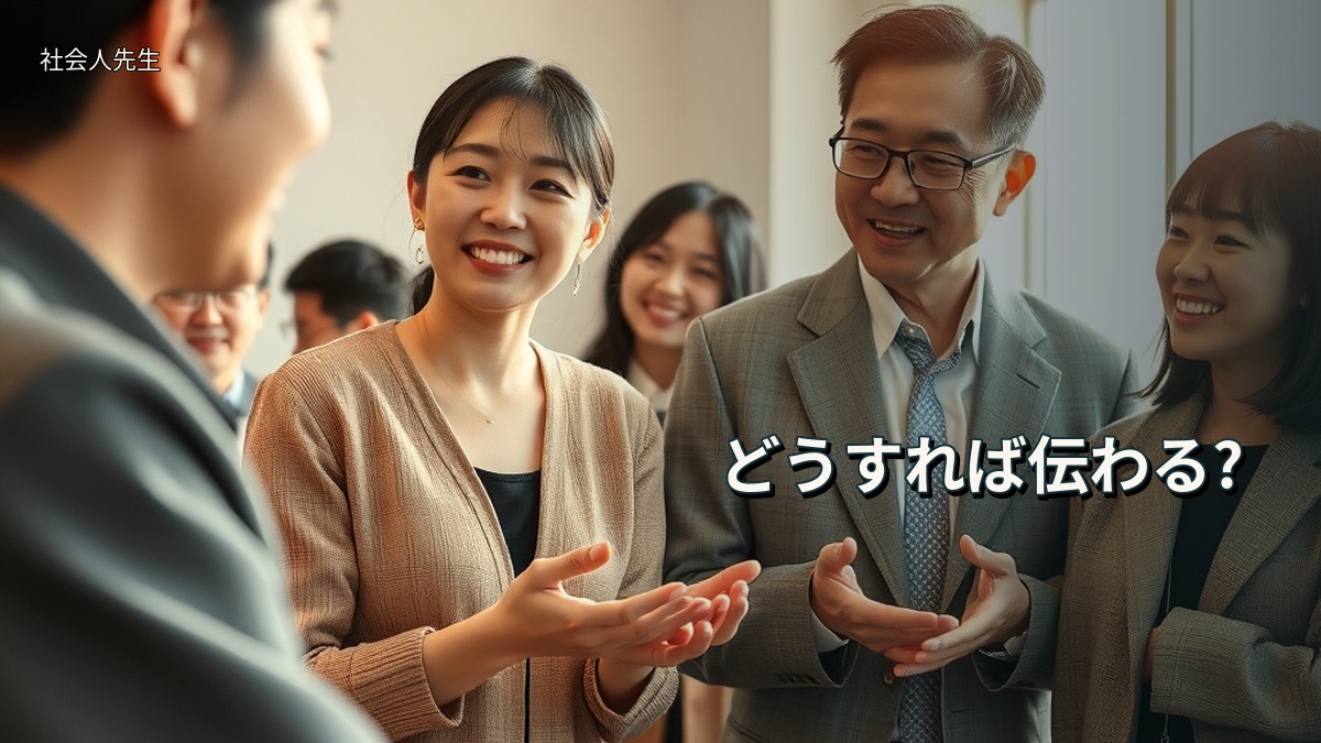 どうすれば伝わる?