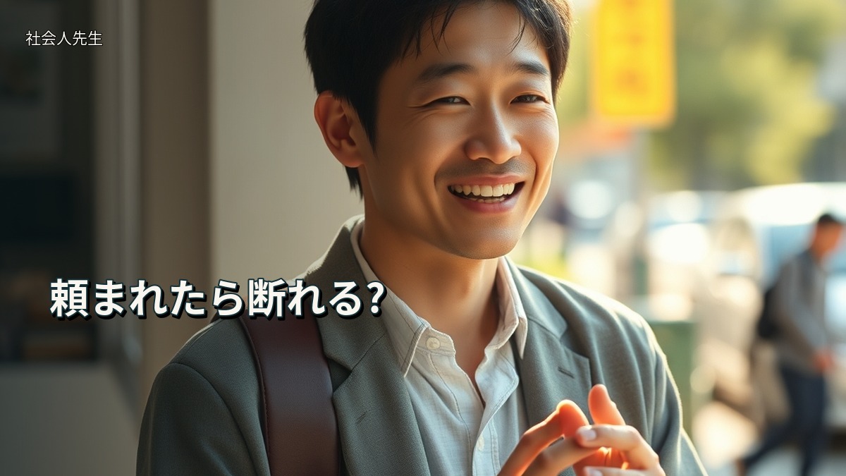 頼まれたら断れる?