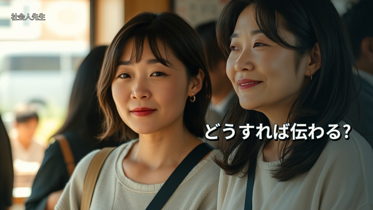 どうすれば伝わる?