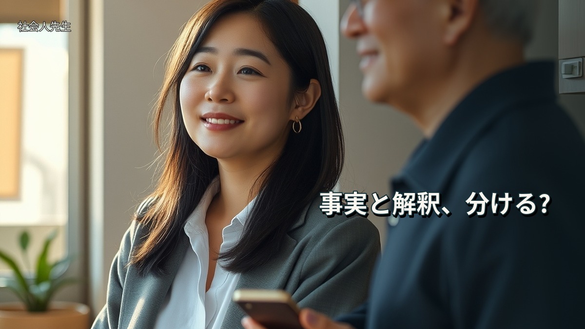 事実と解釈、分ける?