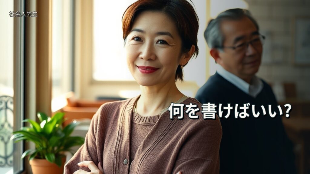 何を書けばいい?