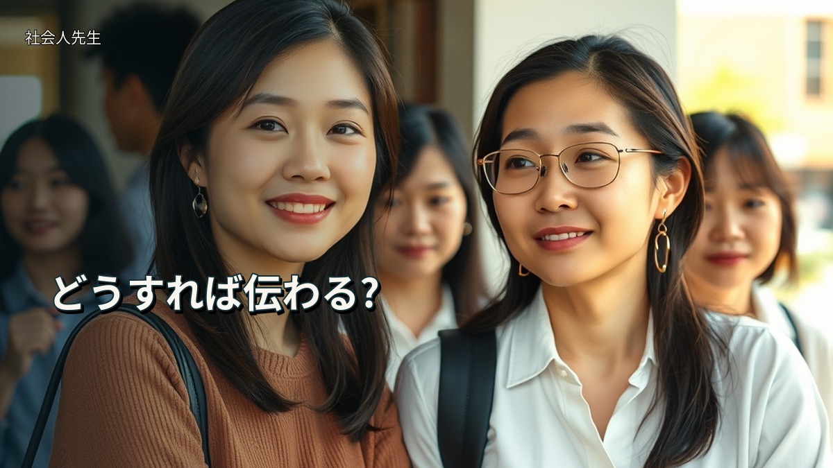 どうすれば伝わる?