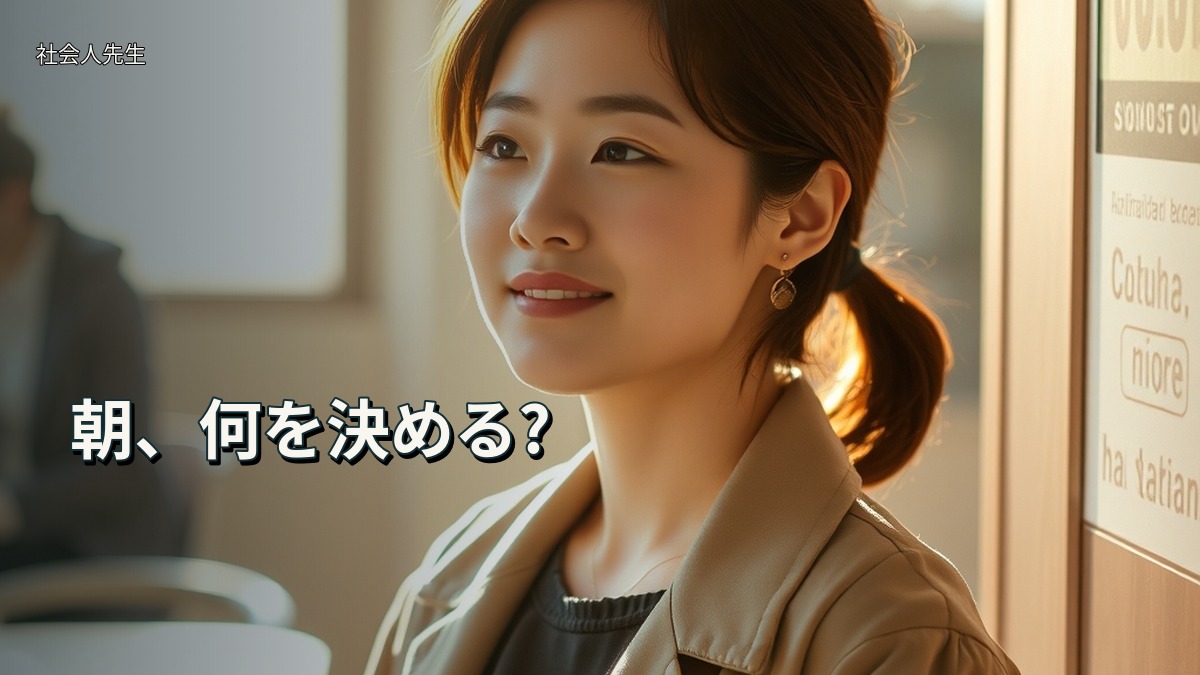 朝、何を決める?