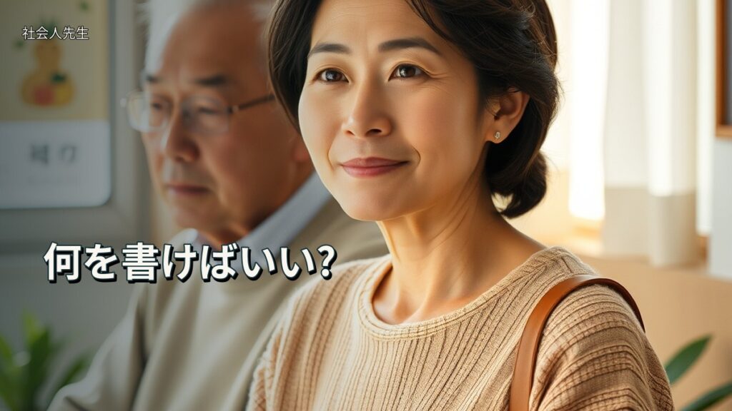 何を書けばいい?