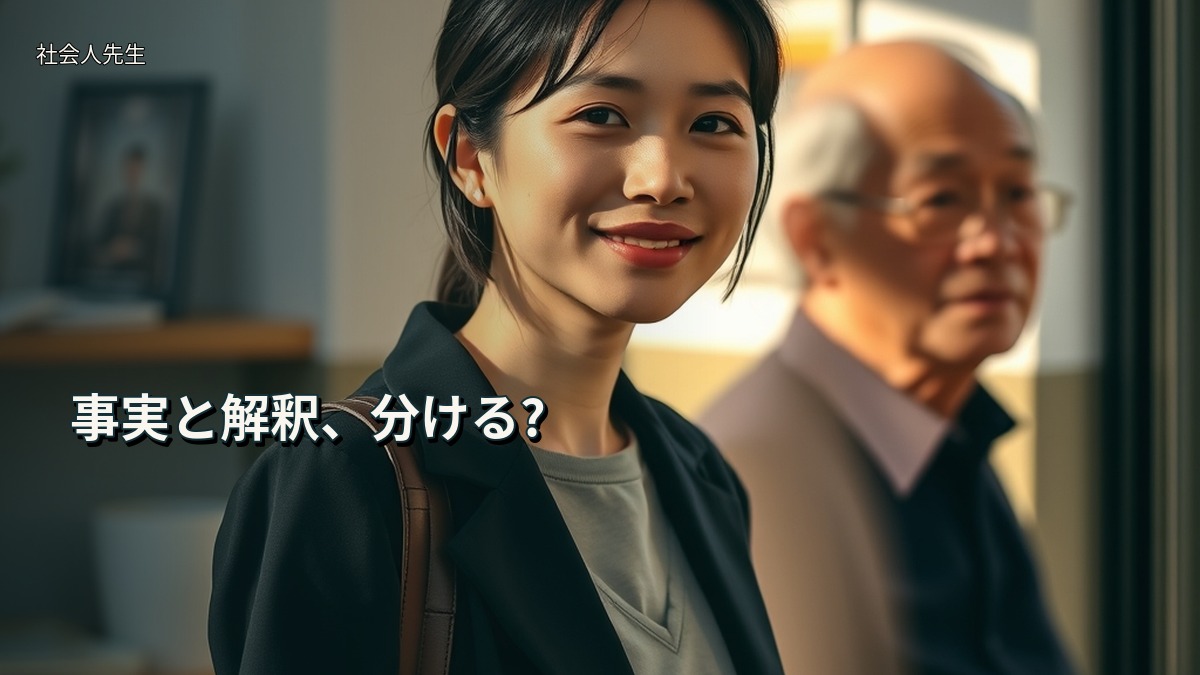 事実と解釈、分ける?