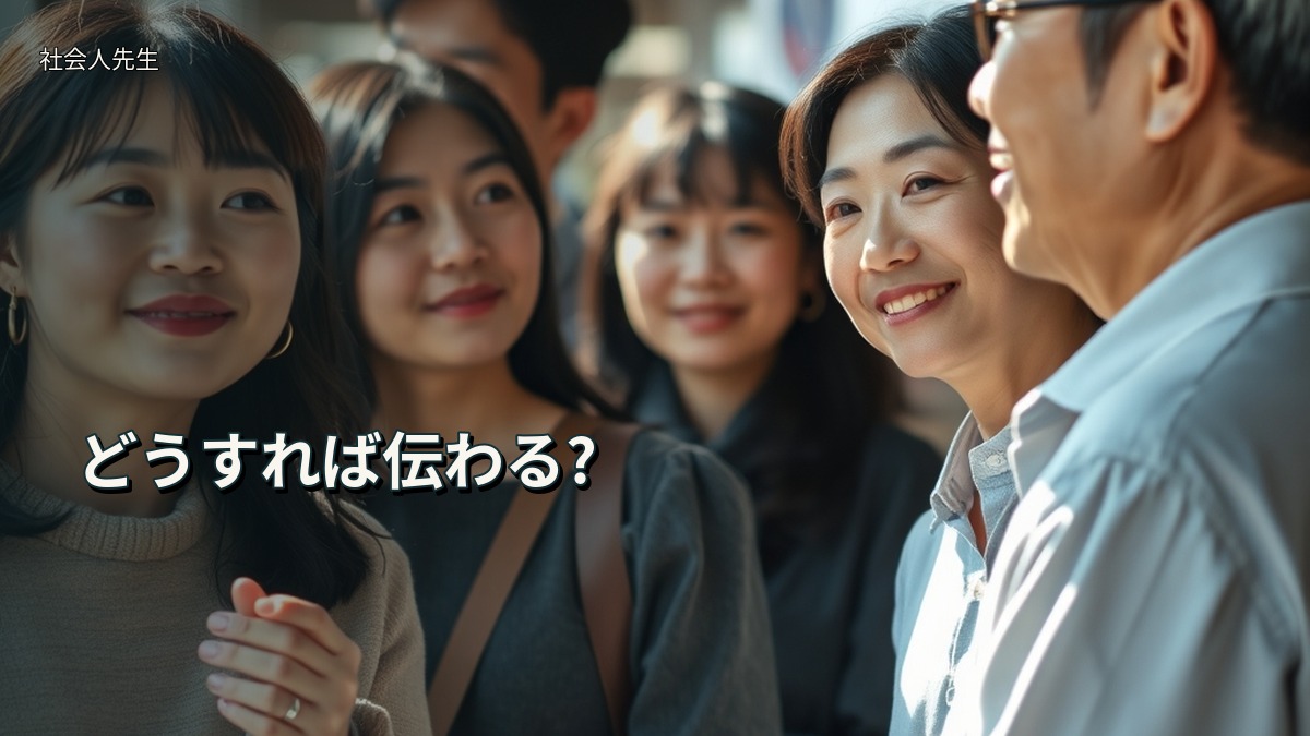 どうすれば伝わる?