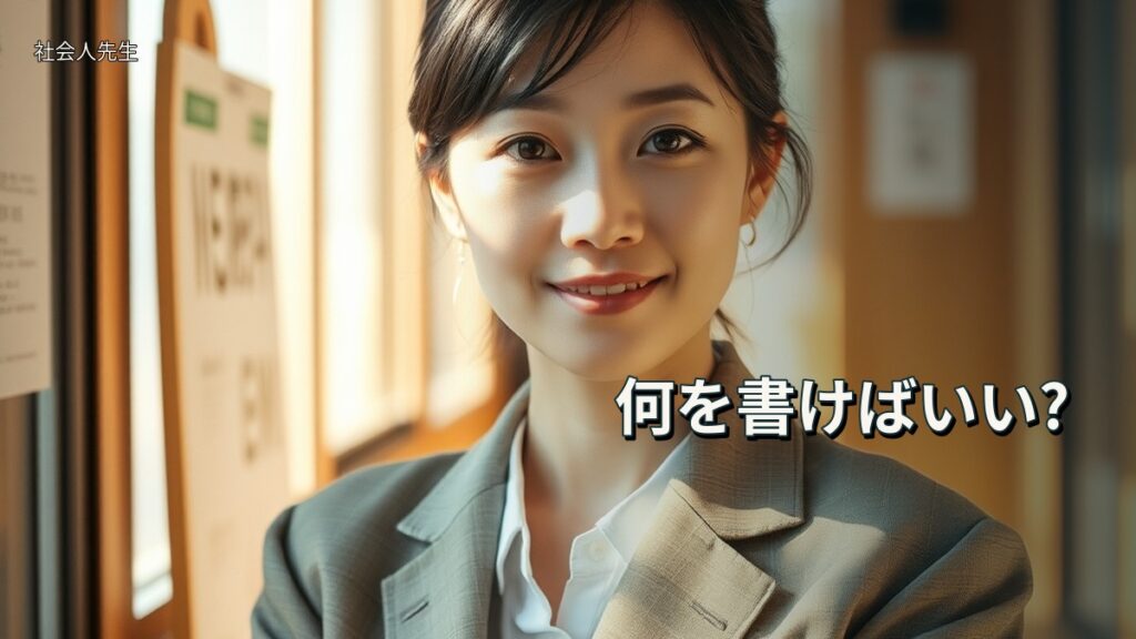 何を書けばいい?