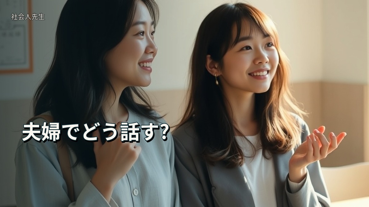 夫婦でどう話す?