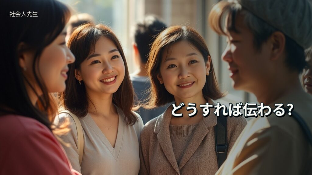 どうすれば伝わる?