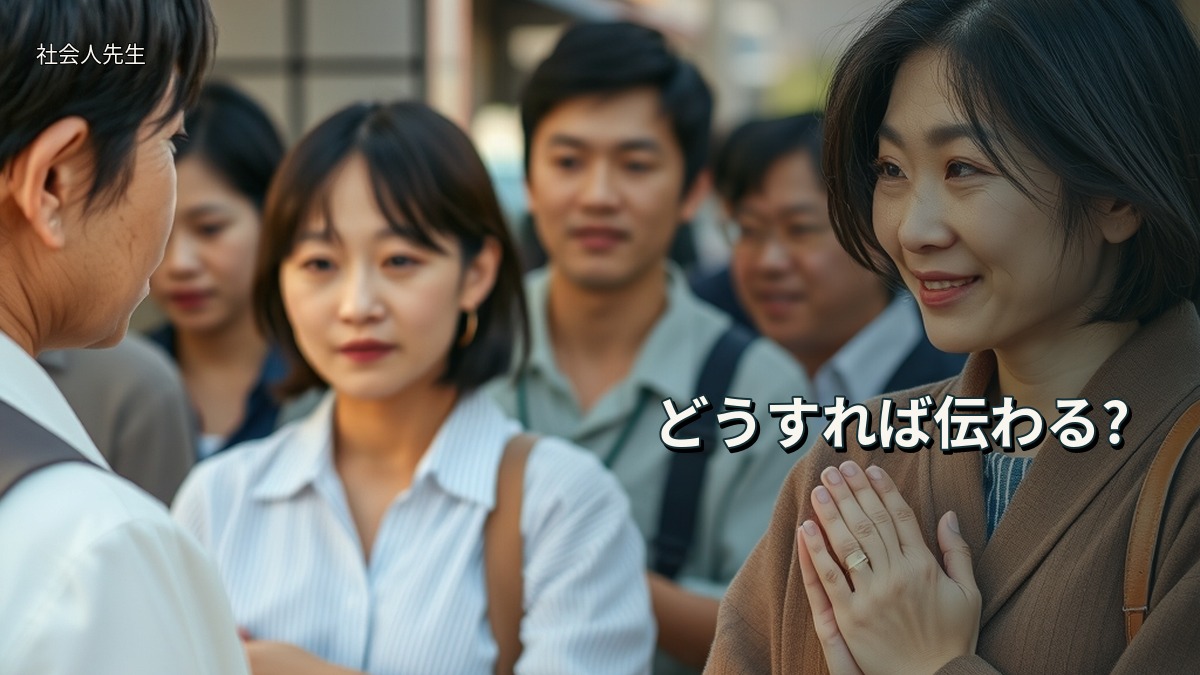 どうすれば伝わる?