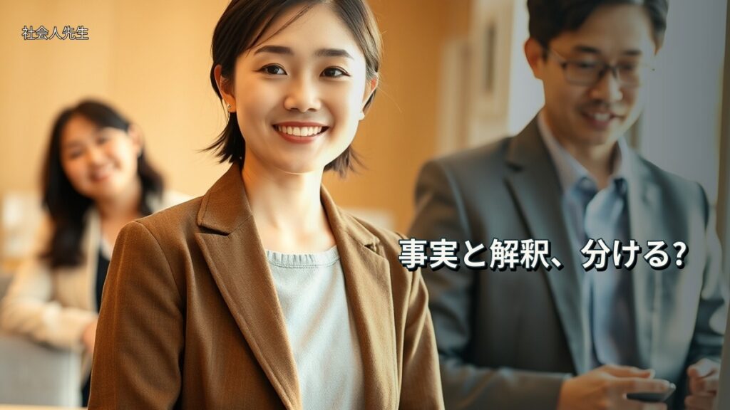 事実と解釈、分ける?