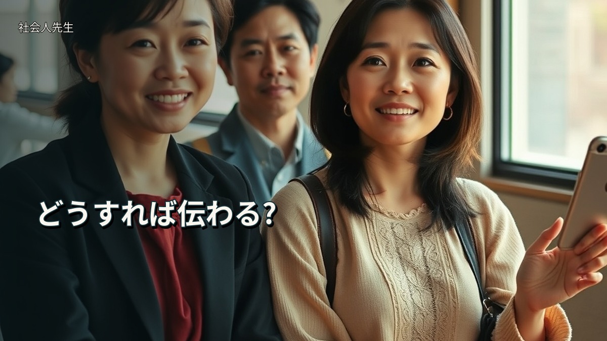 どうすれば伝わる?