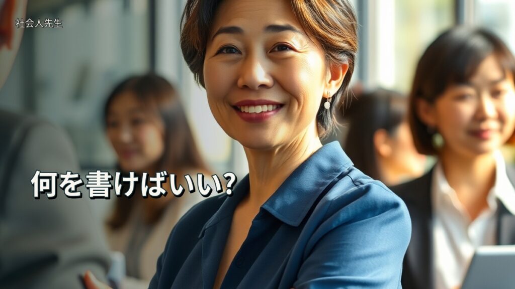 何を書けばいい?