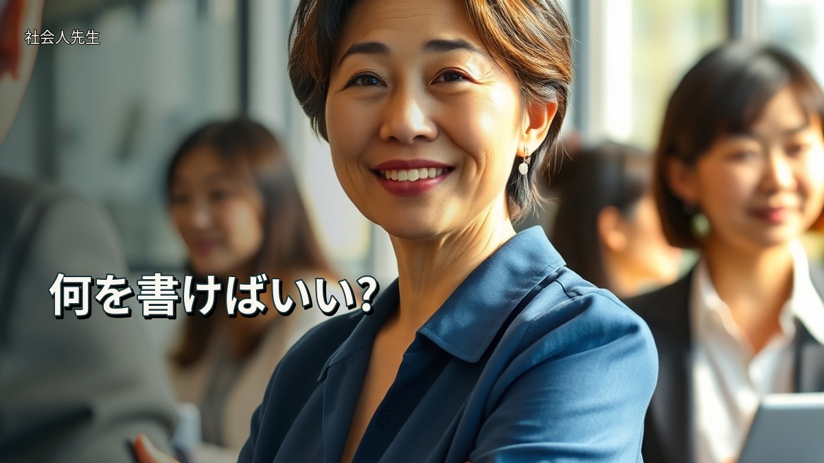 何を書けばいい?