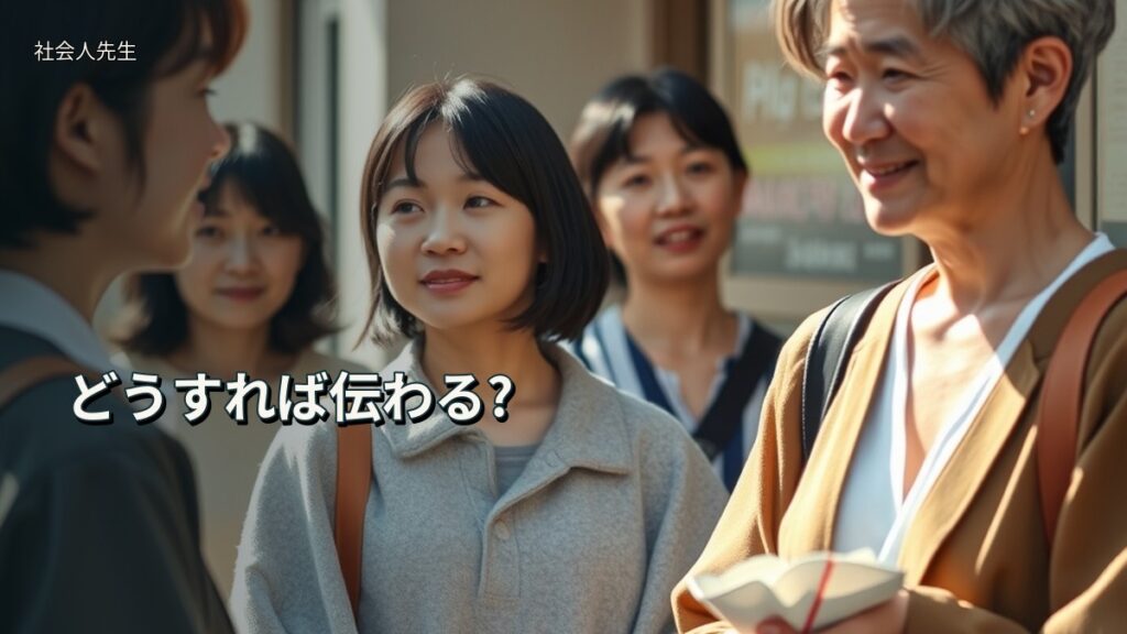 どうすれば伝わる?