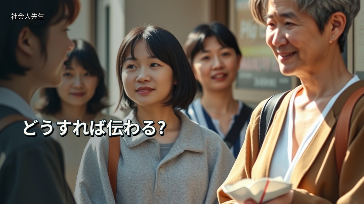 どうすれば伝わる?