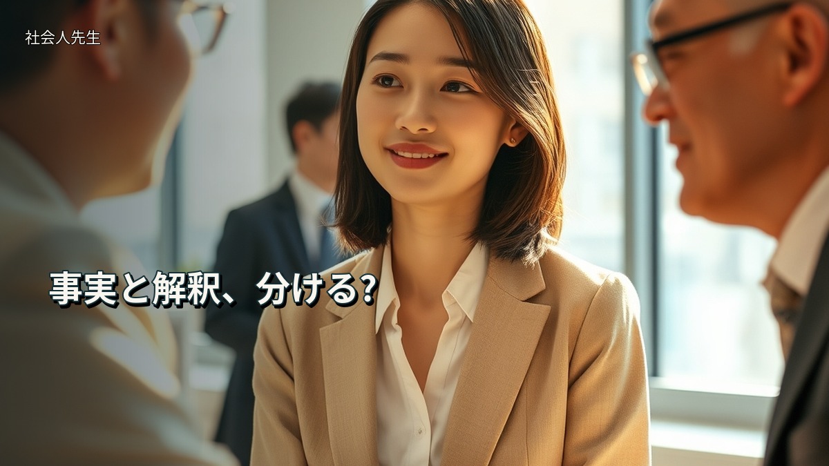 事実と解釈、分ける?